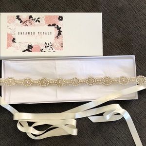 Untamed Petals Sabrina Bridal Sash